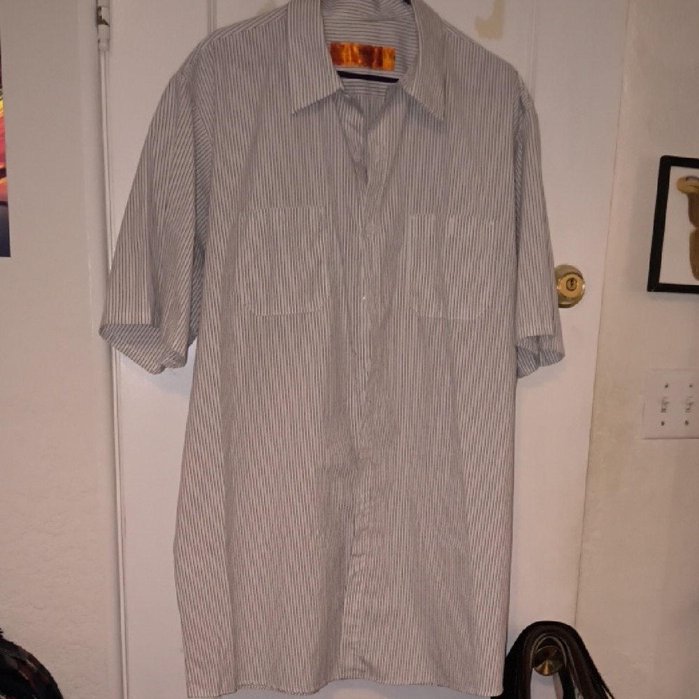 Red Kap | Men's Striped Button-Down Shirt